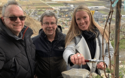 Marraine de Moi pour Toit, Laura Chaplin a taillé la vigne à Farinet