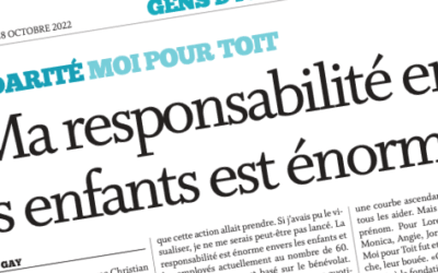 Ma responsabilité envers les enfants est énorme