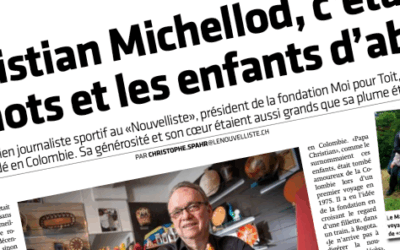 Christian Michellod, plume reconnue du «Nouvelliste» et fondateur de Moi pour Toit, s’est éteint